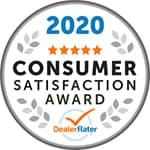 Dealerrater award 2020 consumer satisfaction